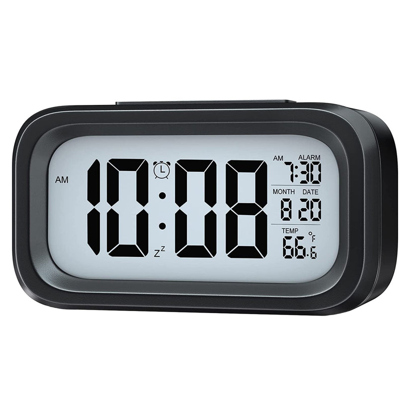 Digital LED Alarm Clock with Temperature